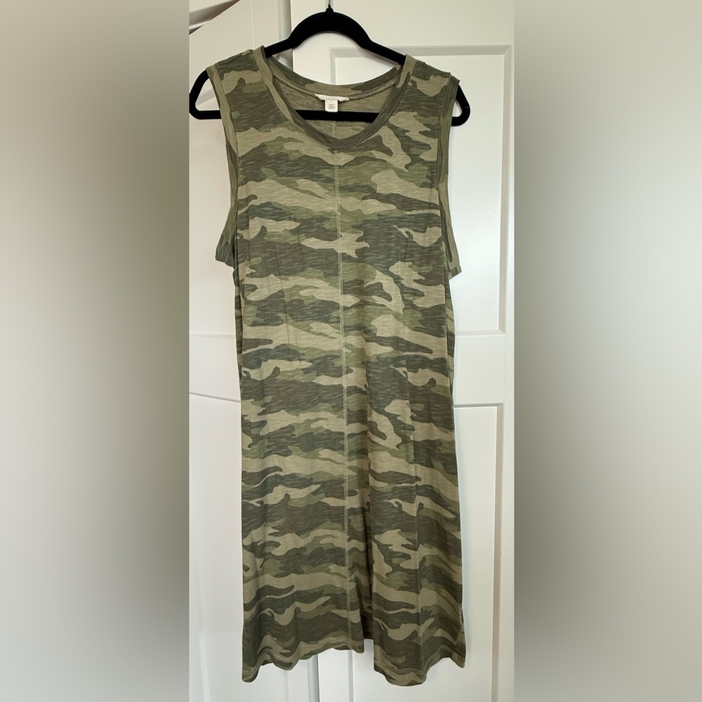 Caslon Camo Sleeveless Dress